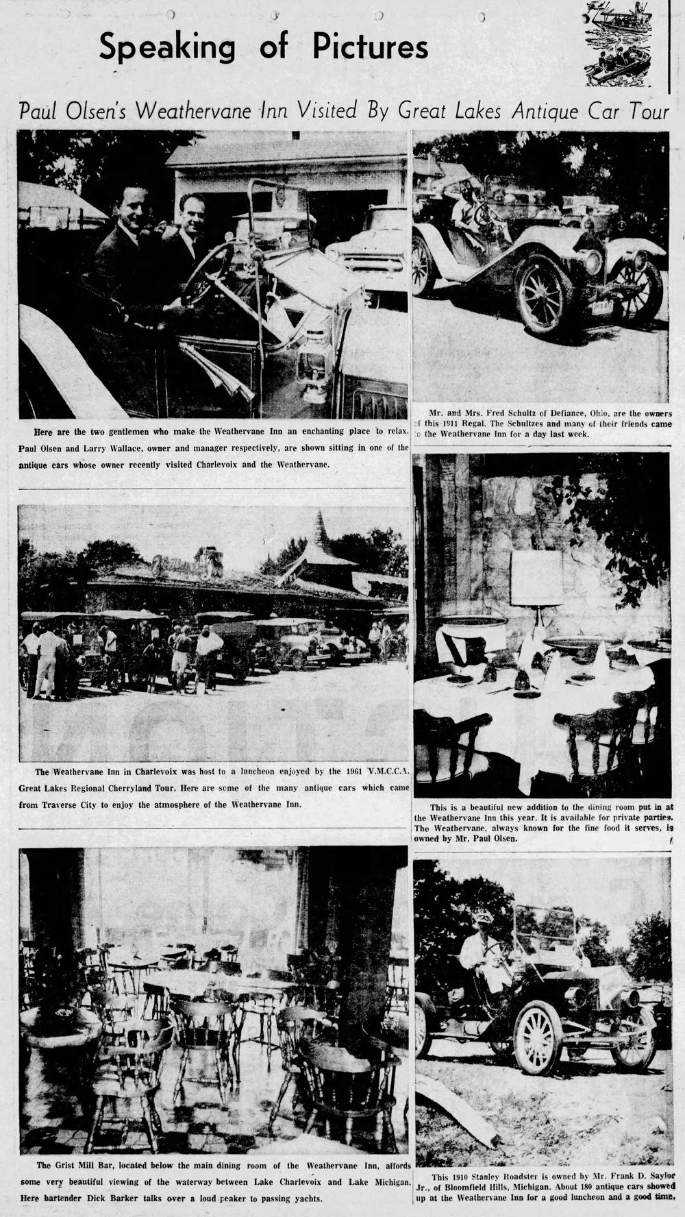 The Lodge (Weathervane Inn, Weathervane Lodge) - Aug 7 1961 Article